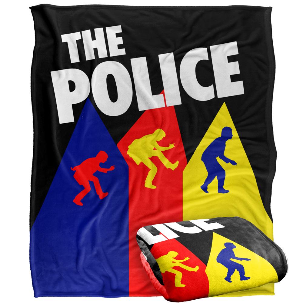 Multicoloured - Back - The Police Silky Supersoft Blanket