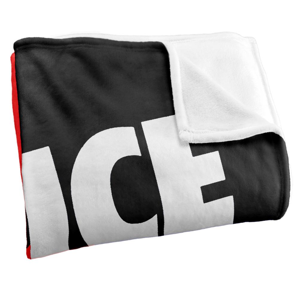 Multicoloured - Side - The Police Silky Supersoft Blanket