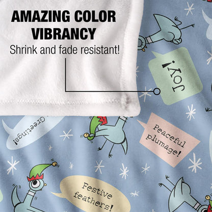 Multicoloured - Lifestyle - The Pigeon Dont Let Drive The Joy Silky Sleigh Supersoft Blanket