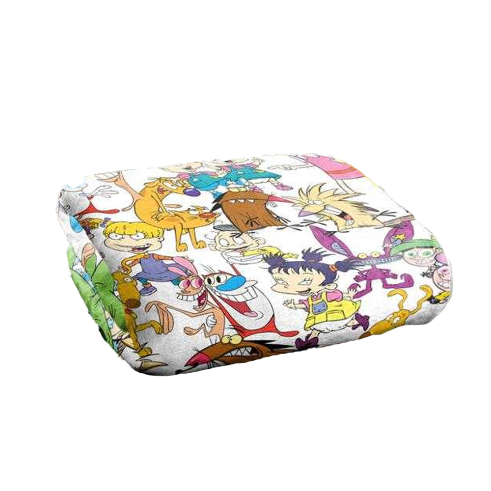Multicoloured - Back - Nickelodeon Silky Collage Supersoft Blanket