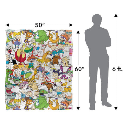 Multicoloured - Lifestyle - Nickelodeon Silky Collage Supersoft Blanket