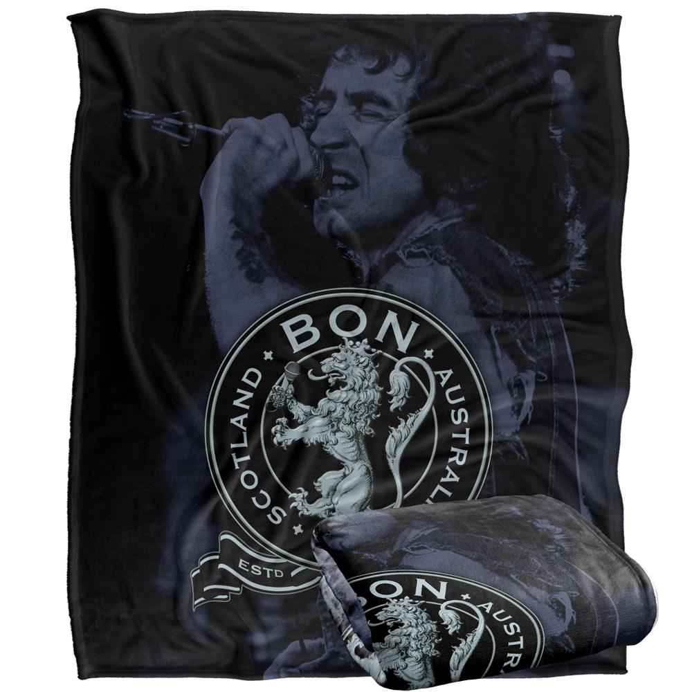Multicoloured - Back - Bon Scott Silky Seal Supersoft Blanket