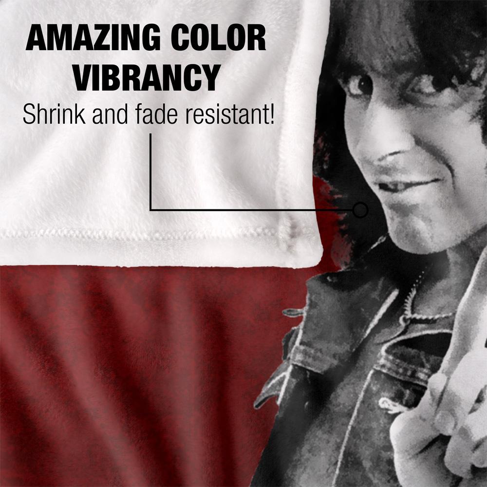 Multicoloured - Lifestyle - Bon Scott Silky Logo Supersoft Blanket