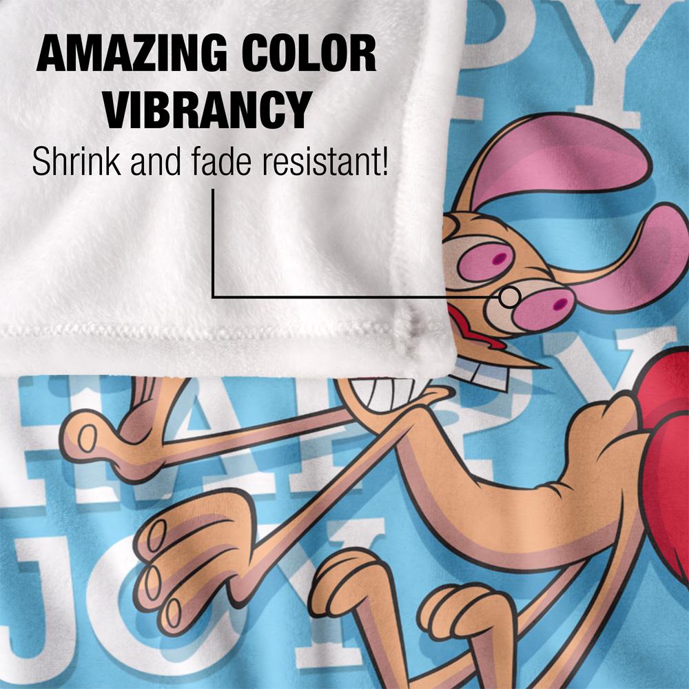 Multicoloured - Lifestyle - Ren & Stimpy Happy Happy Joy Joy Silky Supersoft Blanket
