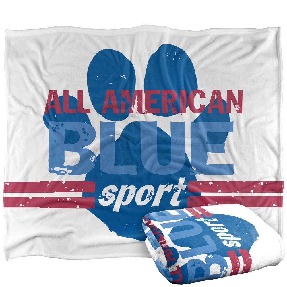 Multicoloured - Back - Blue´s Clues All American Blue Sport Silky Supersoft Blanket