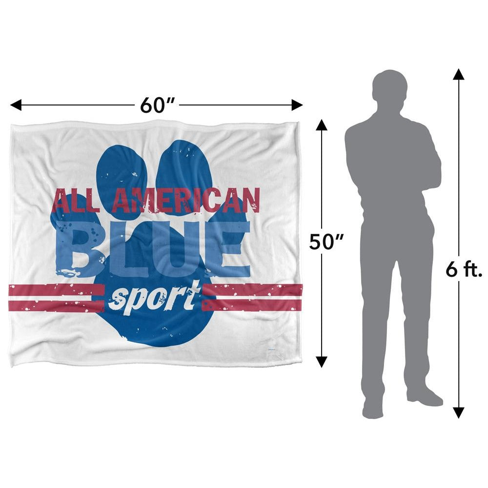 Multicoloured - Pack Shot - Blue´s Clues All American Blue Sport Silky Supersoft Blanket