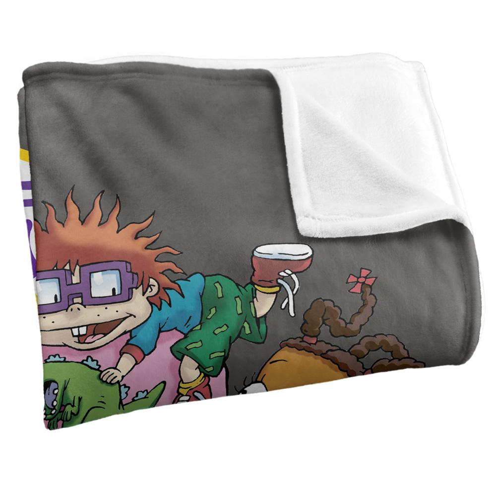 Multicoloured - Side - Rugrats Silky Chair Supersoft Blanket