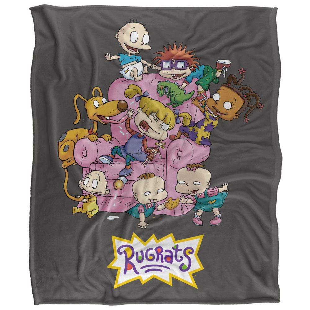 Multicoloured - Front - Rugrats Silky Chair Supersoft Blanket