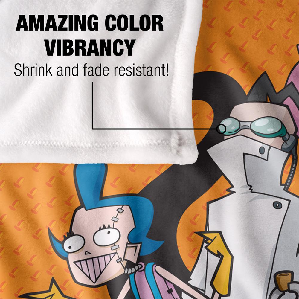 Multicoloured - Lifestyle - Invader Zim Silky Group Supersoft Blanket