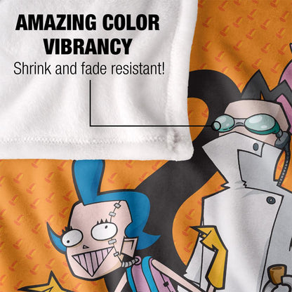 Multicoloured - Lifestyle - Invader Zim Silky Group Supersoft Blanket