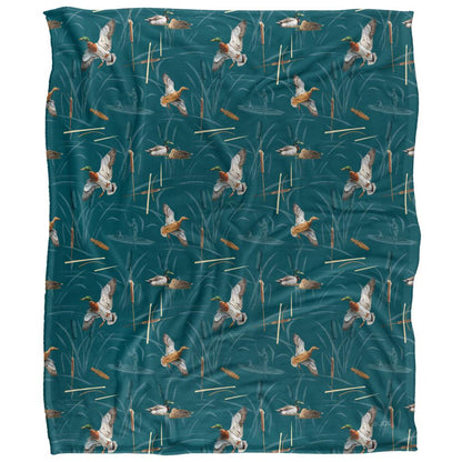 Multicoloured - Front - JQ Licensing Bs-Jp Silky Ducks Hunting Supersoft Blanket