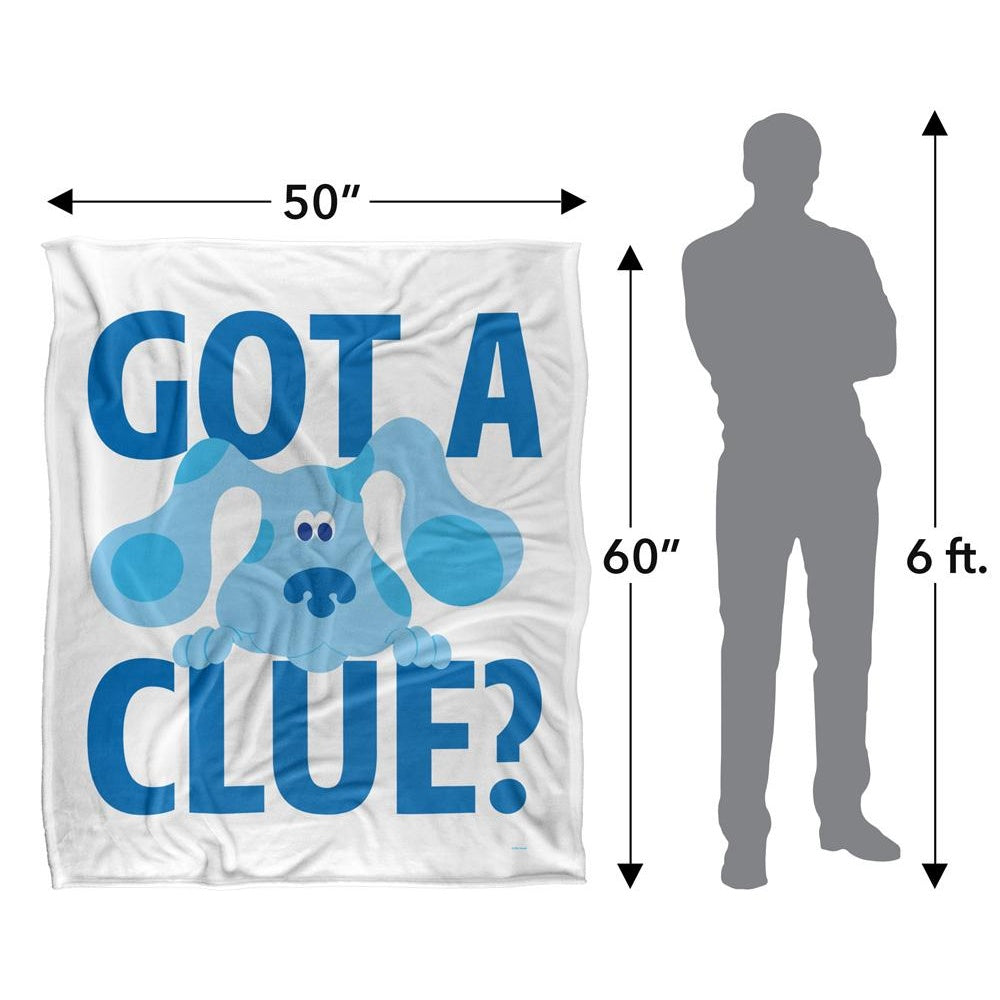 Multicoloured - Pack Shot - Blue´s Clues Get A Clue Silky Supersoft Blanket