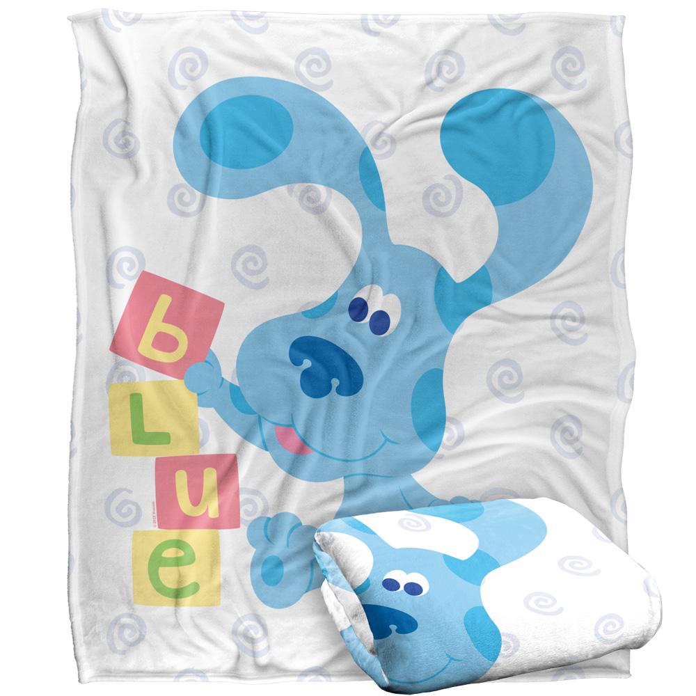 Multicoloured - Back - Blue´s Clues Silky Blocks Supersoft Blanket