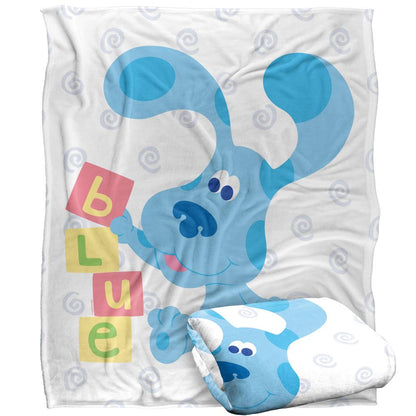 Multicoloured - Back - Blue´s Clues Silky Blocks Supersoft Blanket
