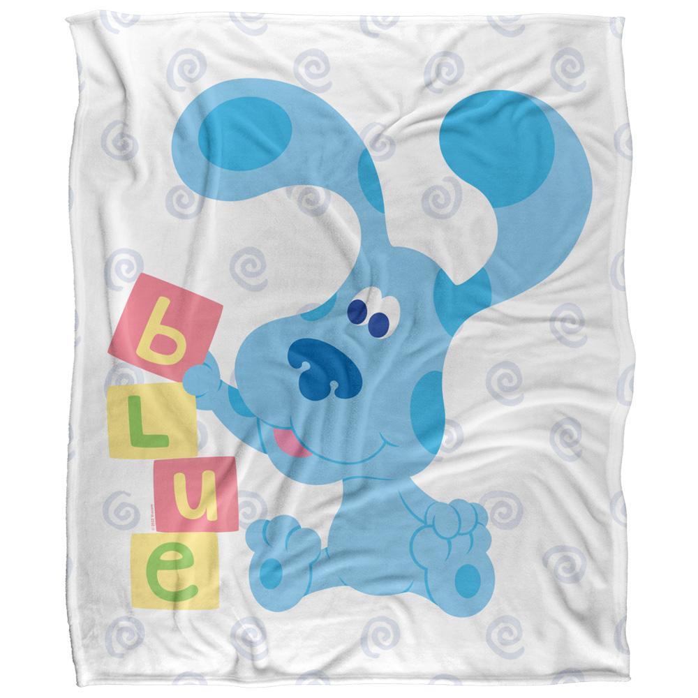 Multicoloured - Front - Blue´s Clues Silky Blocks Supersoft Blanket