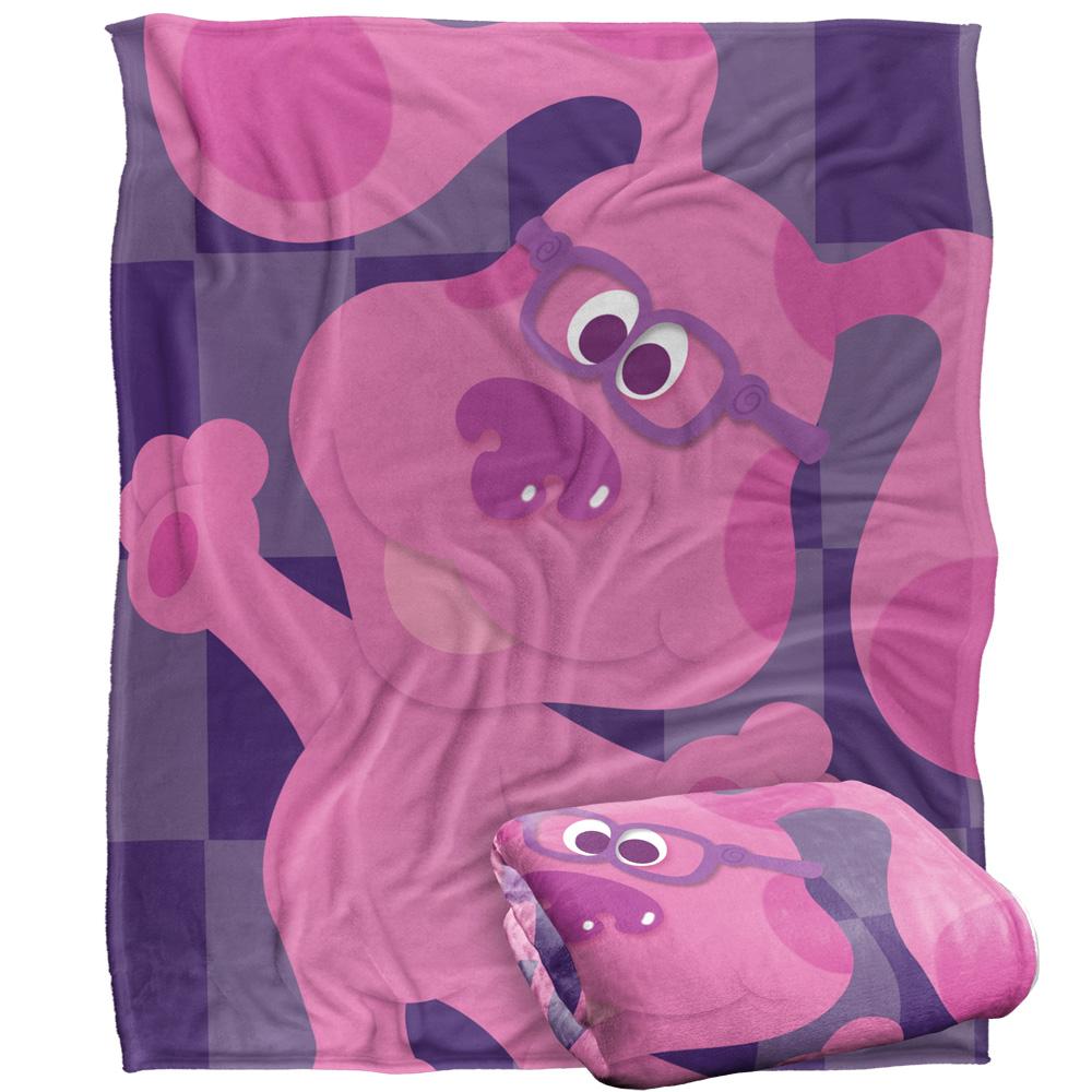 Multicoloured - Back - Blue´s Clues Silky Magenta Supersoft Blanket