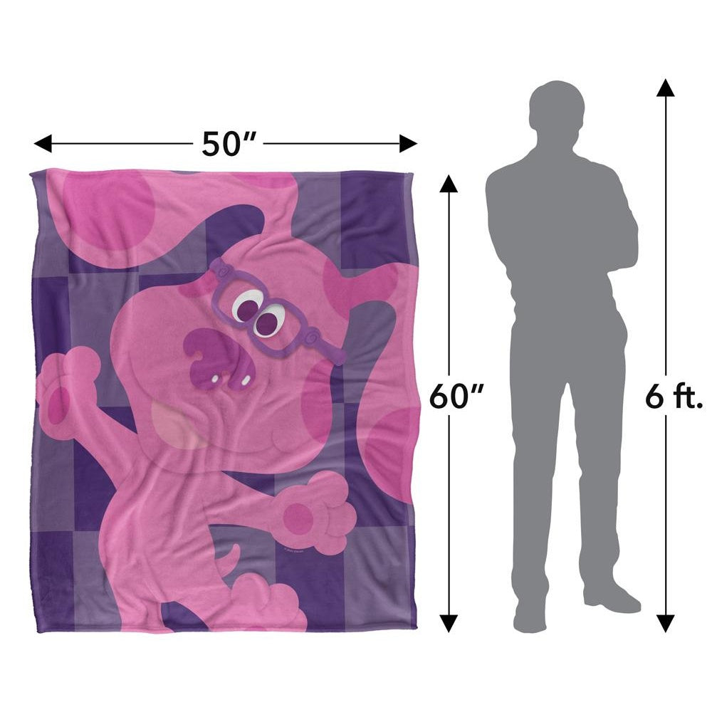 Multicoloured - Pack Shot - Blue´s Clues Silky Magenta Supersoft Blanket