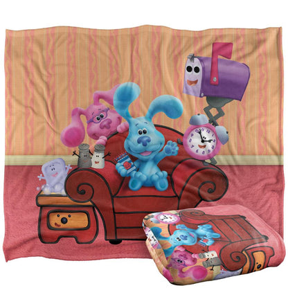 Multicoloured - Back - Blue´s Clues Silky Group Supersoft Blanket
