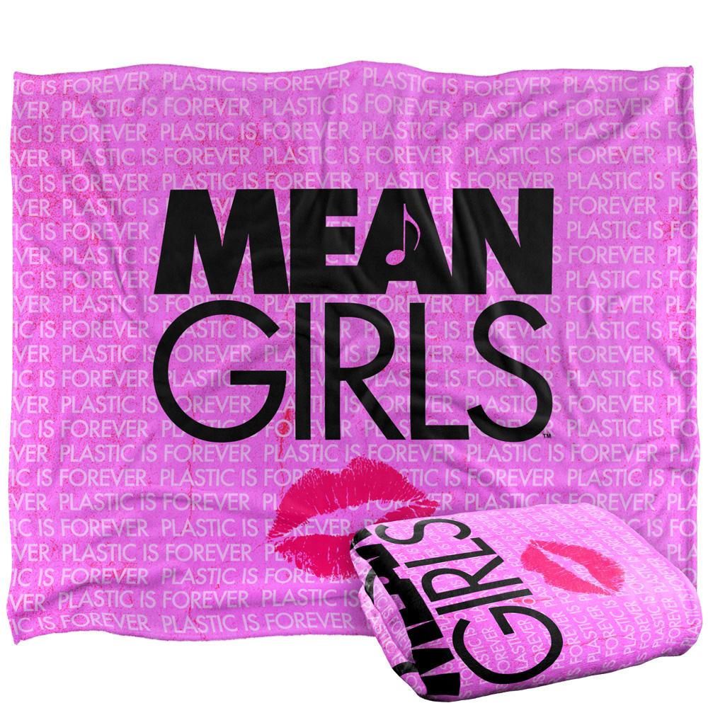 Multicoloured - Back - Mean Girls Plastic Forever Silky Logo Supersoft Blanket