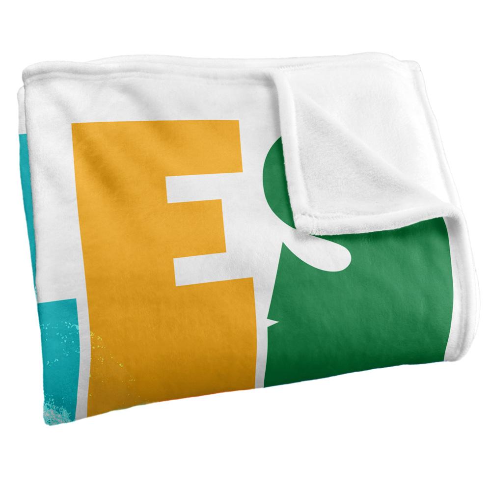 Multicoloured - Side - Miles Davis Silky Colour Block Supersoft Blanket