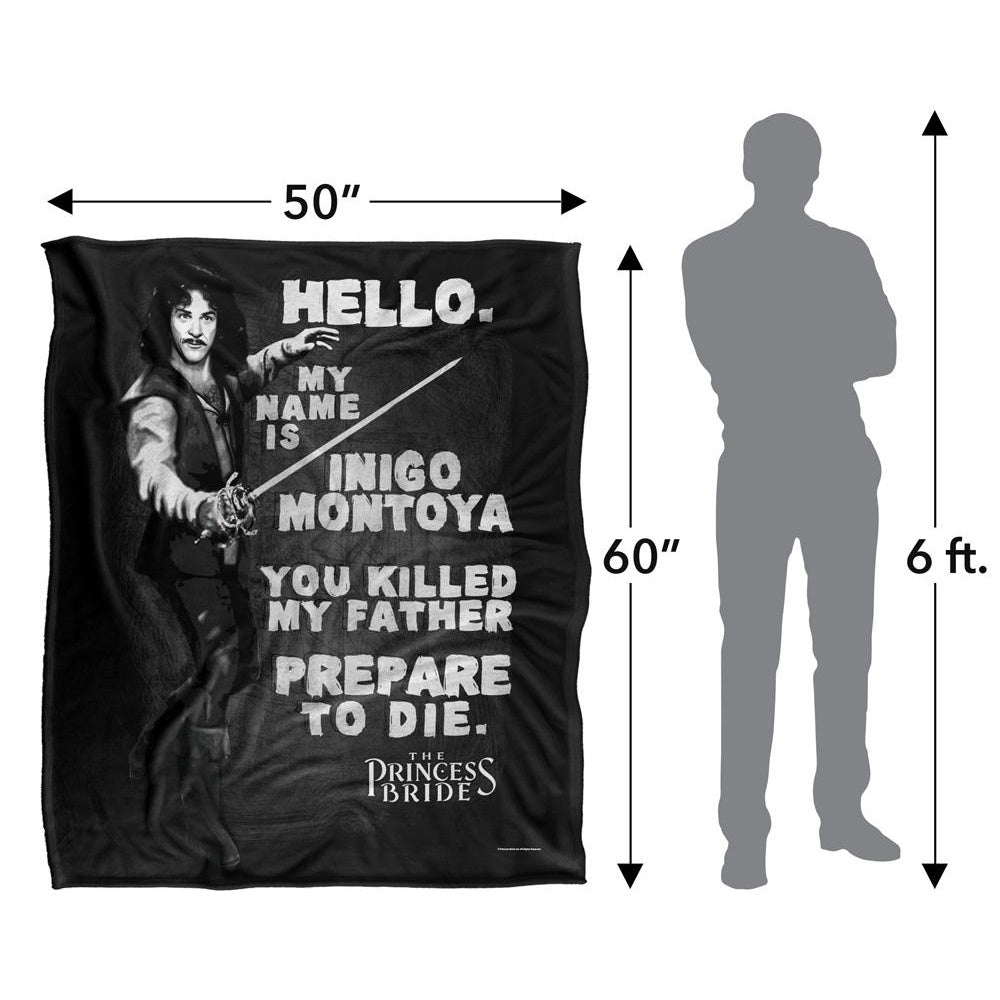 Multicoloured - Pack Shot - The Princess Bride Hello Again Silky Supersoft Blanket