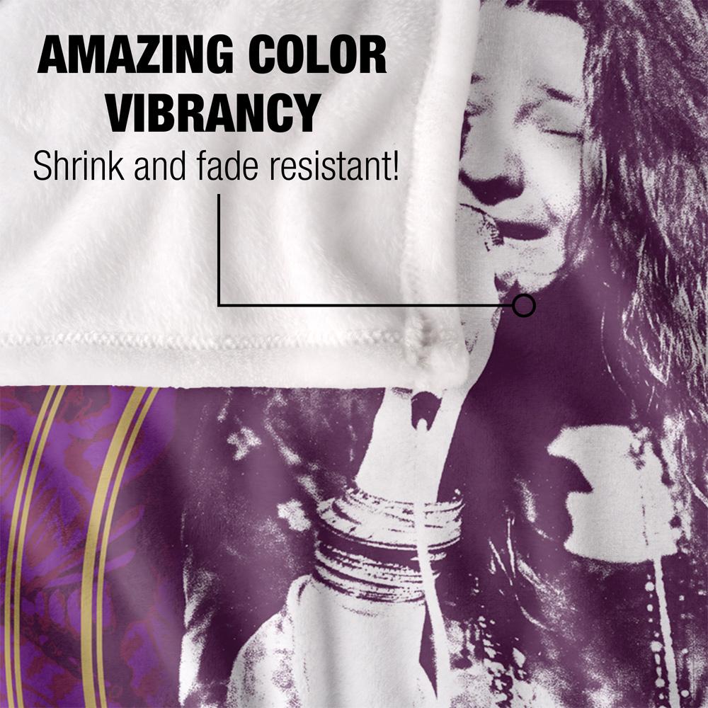 Multicoloured - Lifestyle - Janis Joplin Silky Framed Supersoft Blanket