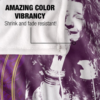 Multicoloured - Lifestyle - Janis Joplin Silky Framed Supersoft Blanket