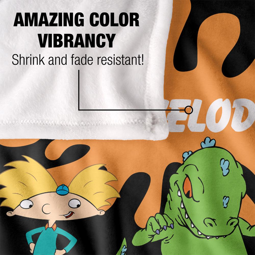 Multicoloured - Lifestyle - Nickelodeon Silky Splat Group Supersoft Blanket