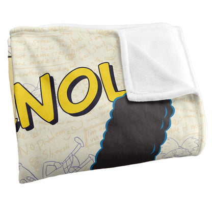 Multicoloured - Side - Hey Arnold! Silky Arnold & Gerald Supersoft Blanket
