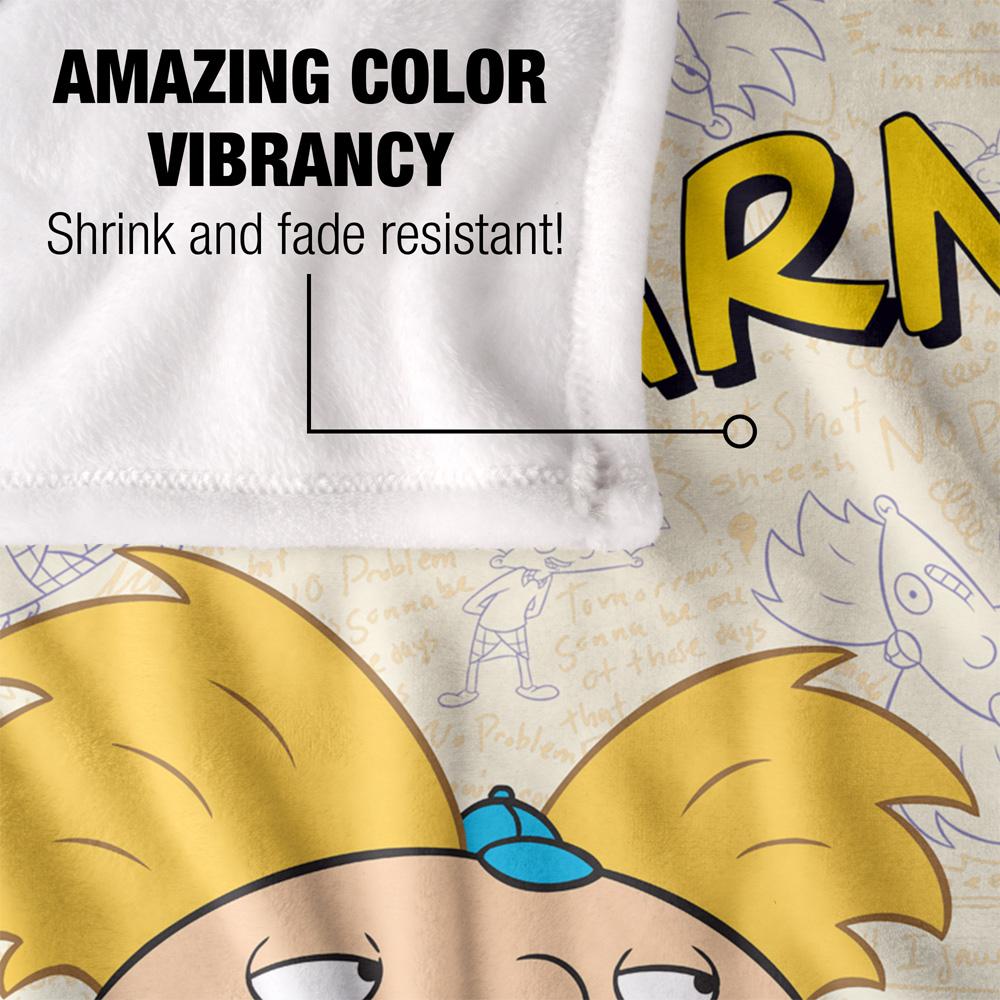 Multicoloured - Lifestyle - Hey Arnold! Silky Arnold & Gerald Supersoft Blanket