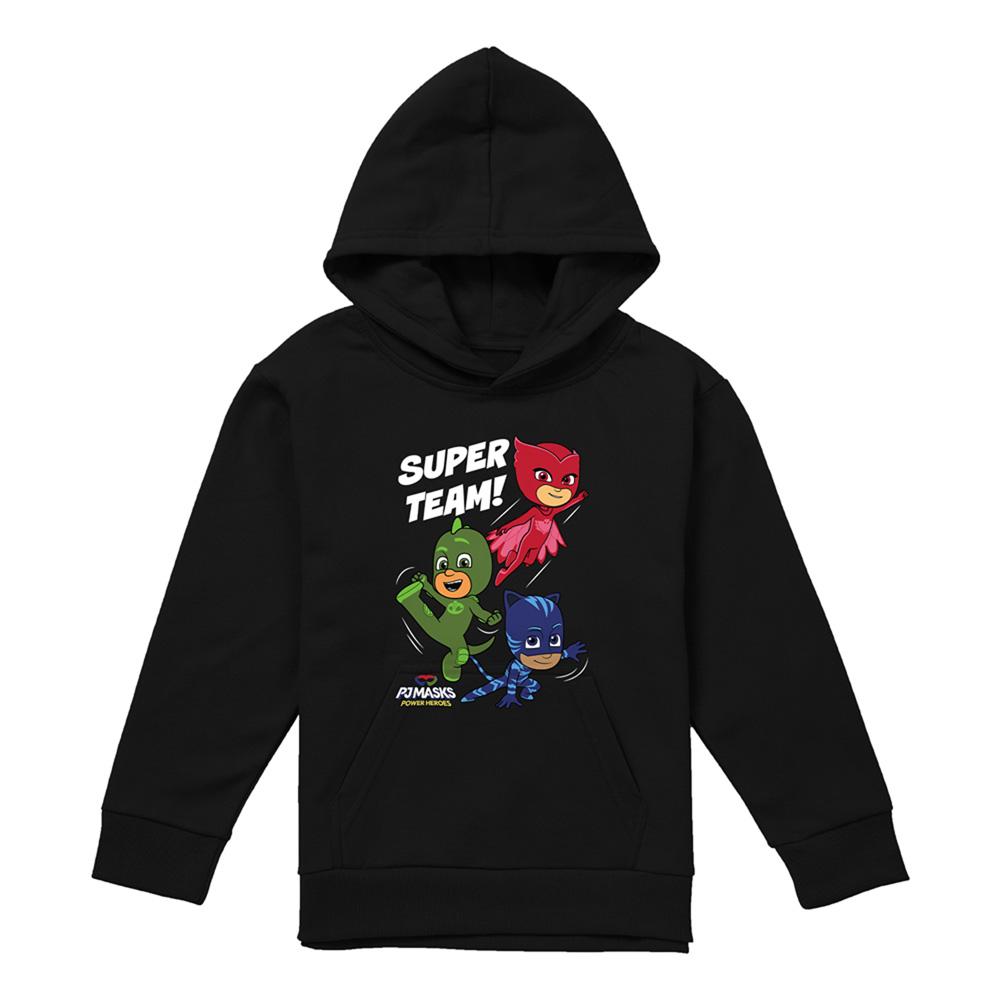 Athletic Heather - Front - PJ Masks Childrens-Kids Super Team! Hoodie