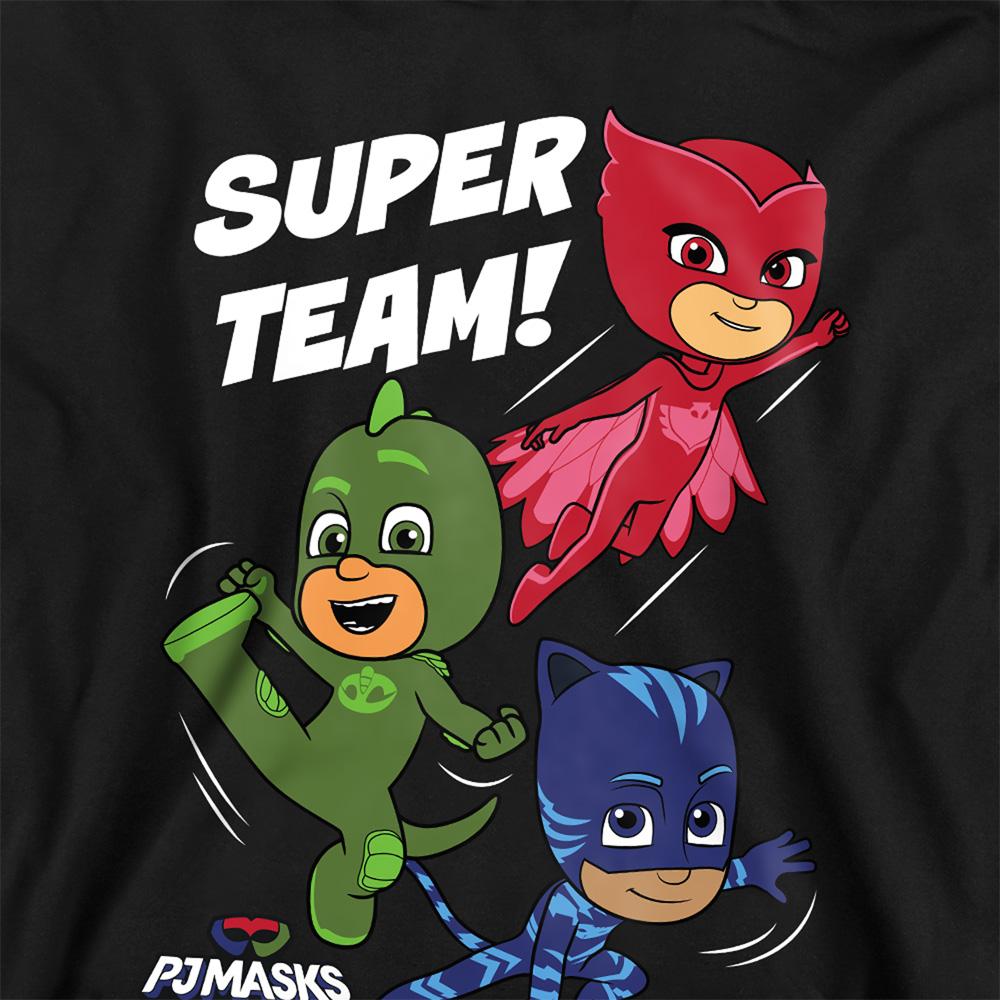 Athletic Heather - Back - PJ Masks Childrens-Kids Super Team! Hoodie