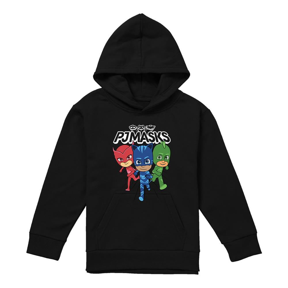 Athletic Heather - Front - PJ Masks Childrens-Kids Trio Hoodie