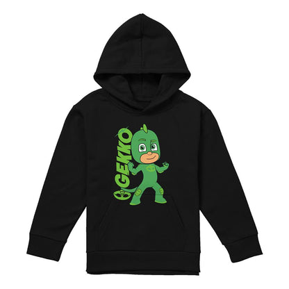 Navy - Front - PJ Masks Childrens-Kids Gekko Hoodie