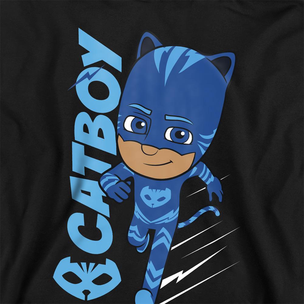 Athletic Heather - Back - PJ Masks Childrens-Kids Catboy Hoodie