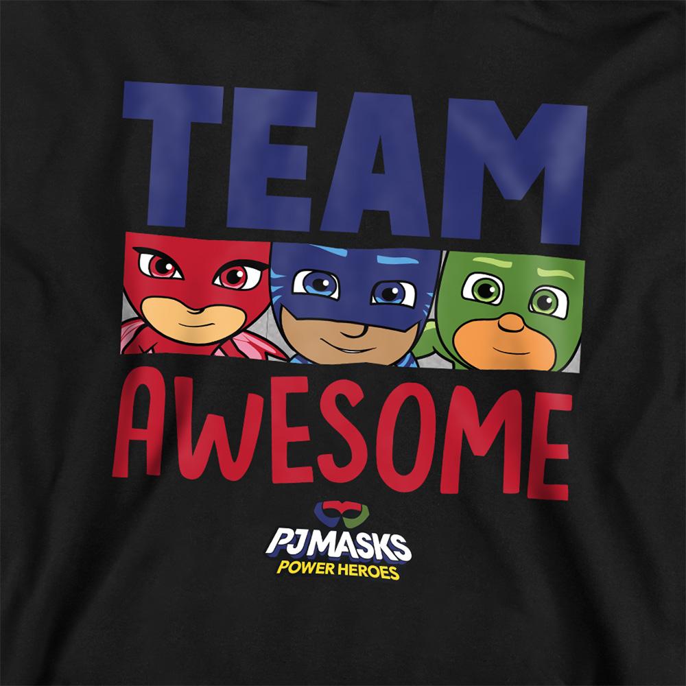 Athletic Heather - Back - PJ Masks Childrens-Kids Team Awesome Hoodie