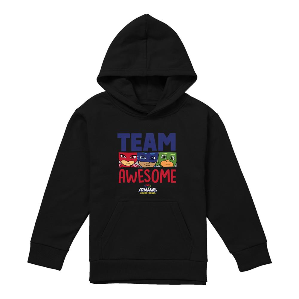 Navy - Front - PJ Masks Childrens-Kids Team Awesome Hoodie