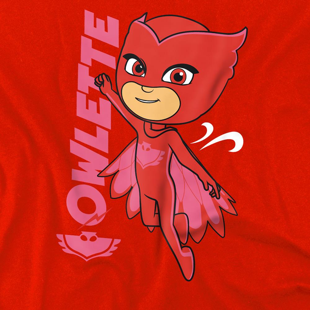 Red - Back - PJ Masks Childrens-Kids Owlette Hoodie