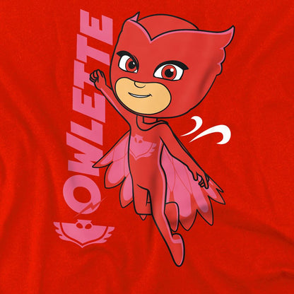 Red - Back - PJ Masks Childrens-Kids Owlette Hoodie