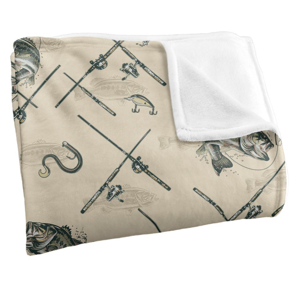 Multicoloured - Side - JQ Licensing Silky Patterned Fishing Supersoft Blanket