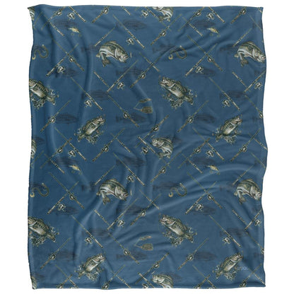 Multicoloured - Front - JQ Licensing 2 Silky Patterned Fishing Supersoft Blanket