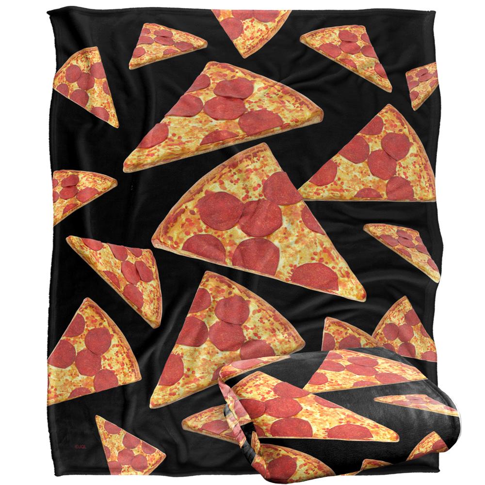 Multicoloured - Back - JQ Licensing James Piazza Silky Pizza Supersoft Blanket