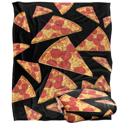 Multicoloured - Back - JQ Licensing James Piazza Silky Pizza Supersoft Blanket