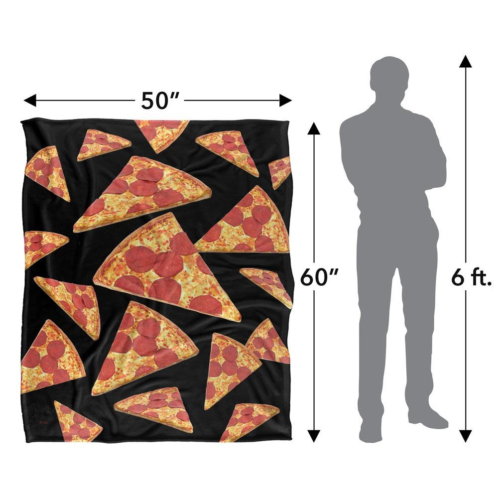 Multicoloured - Pack Shot - JQ Licensing James Piazza Silky Pizza Supersoft Blanket