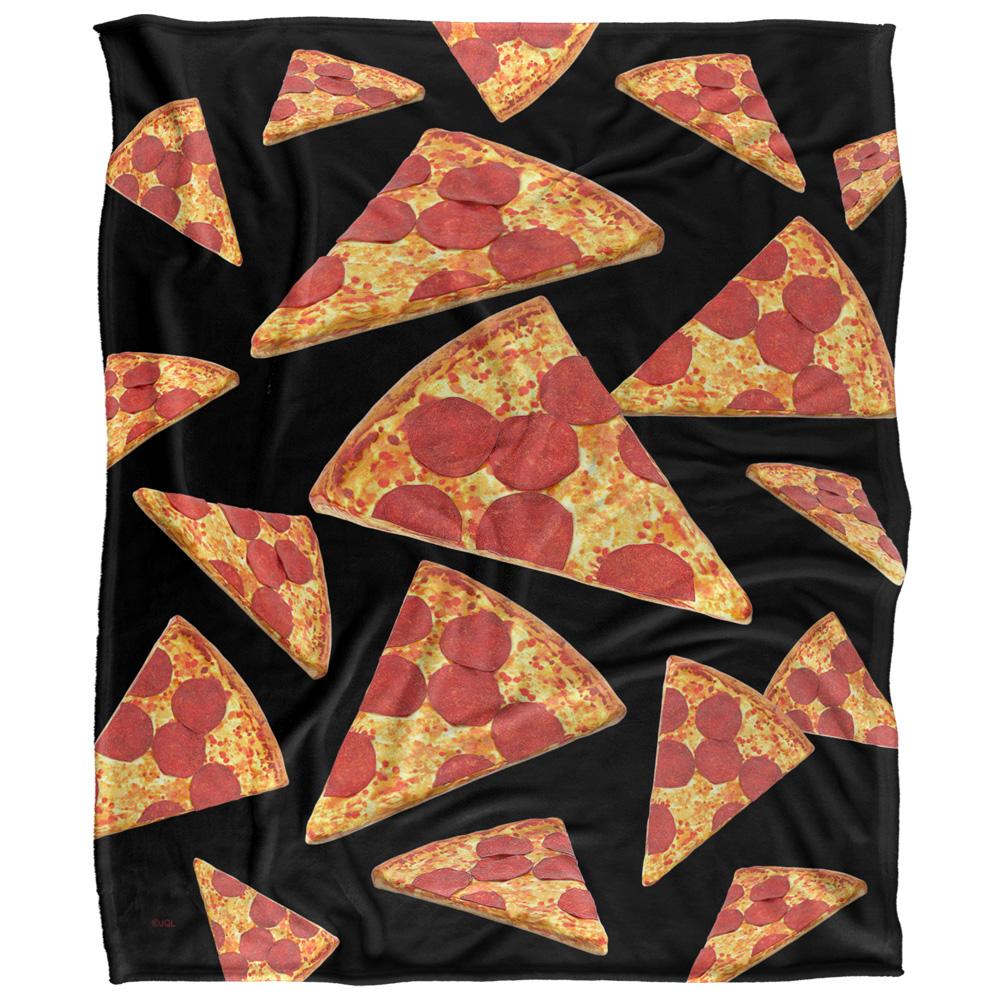 Multicoloured - Front - JQ Licensing James Piazza Silky Pizza Supersoft Blanket
