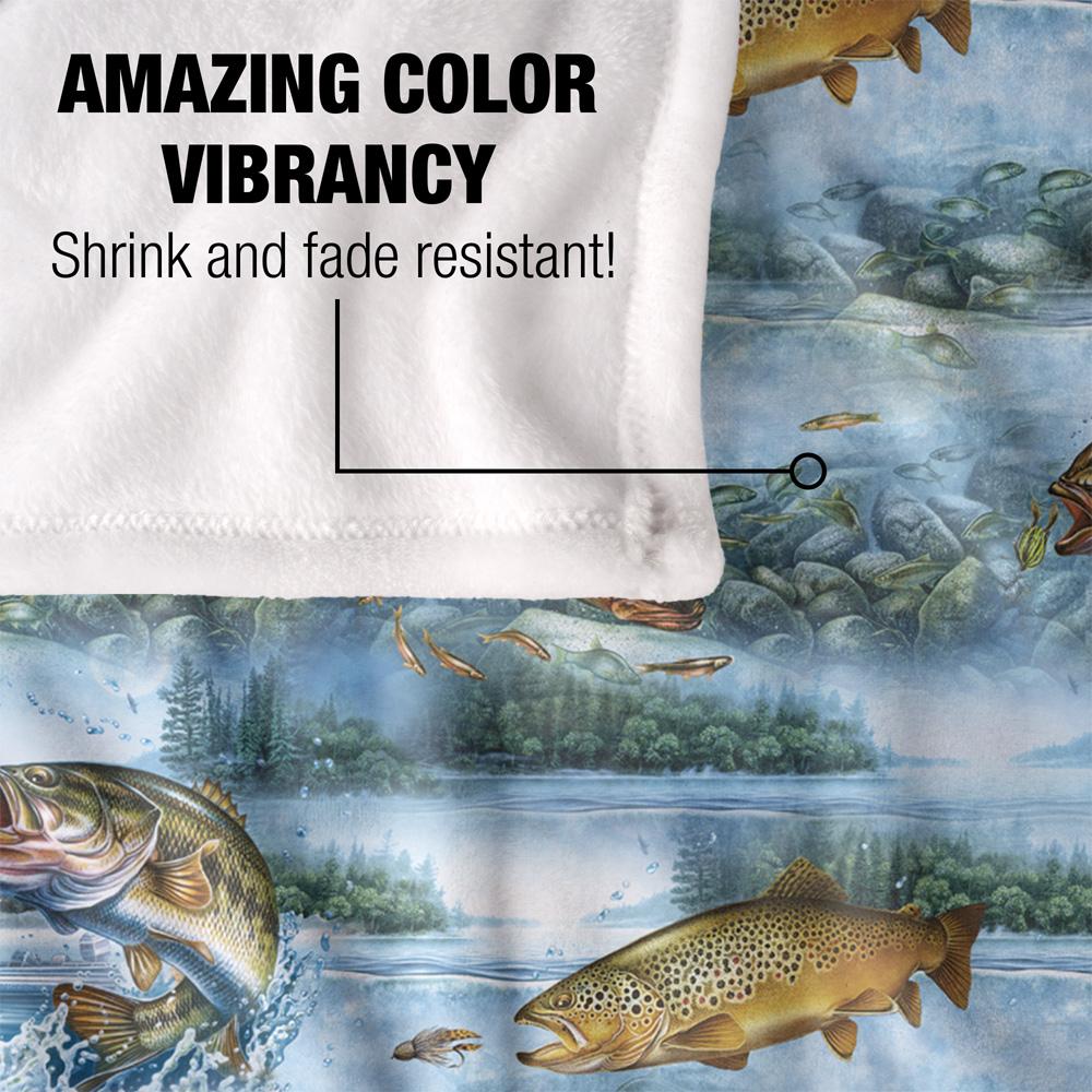 Multicoloured-Multicoloured - Lifestyle - JQ Licensing 2 Silky Patterned Fishing Supersoft Blanket