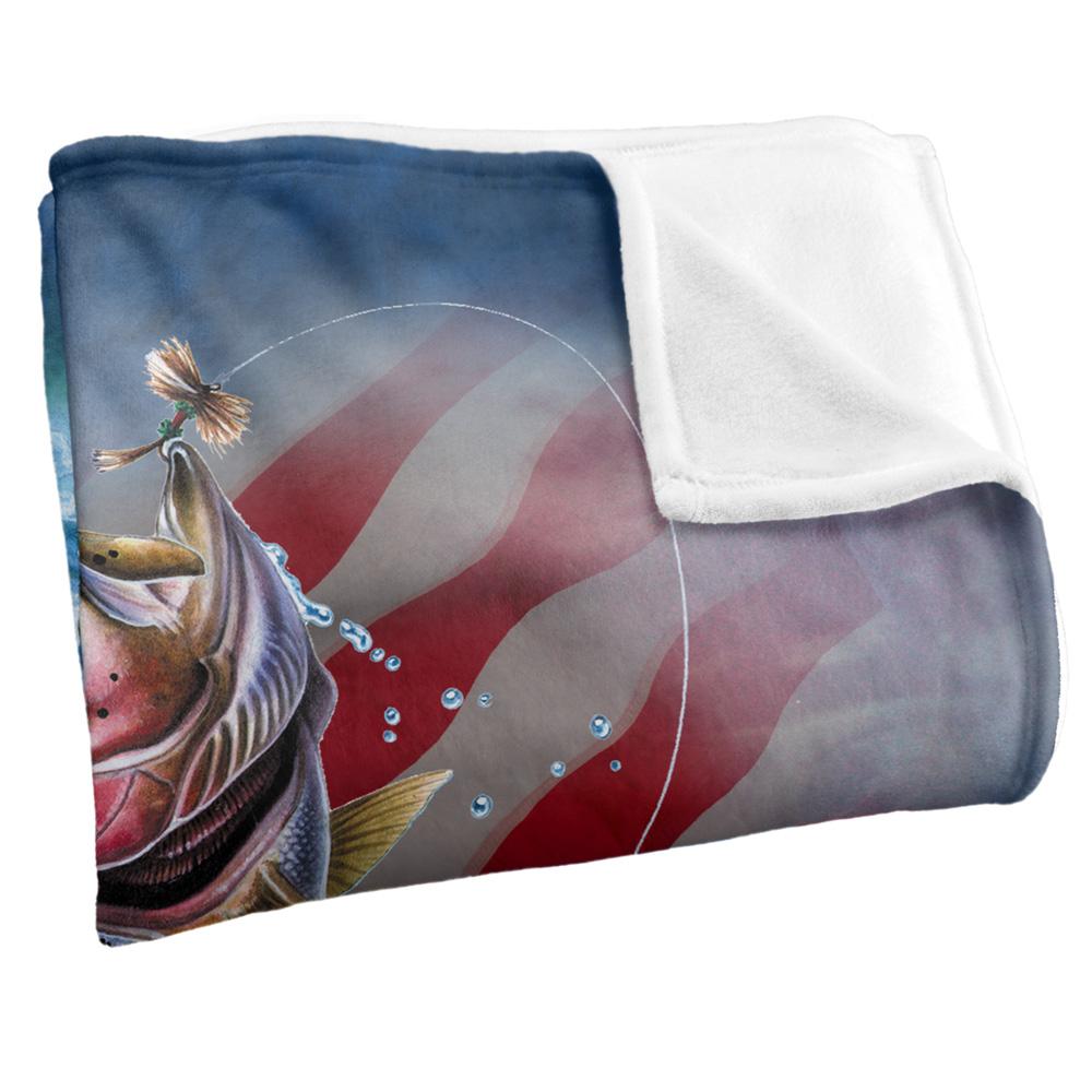 Multicoloured - Side - JQ Licensing Silky American Flag Supersoft Blanket