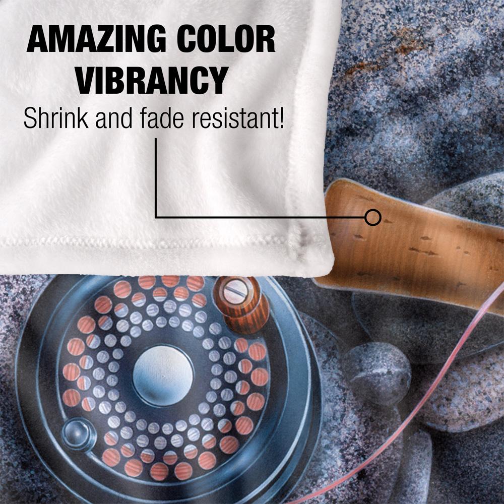Multicoloured-Multicoloured - Lifestyle - JQ Licensing Silky Trout Fishing Supersoft Blanket