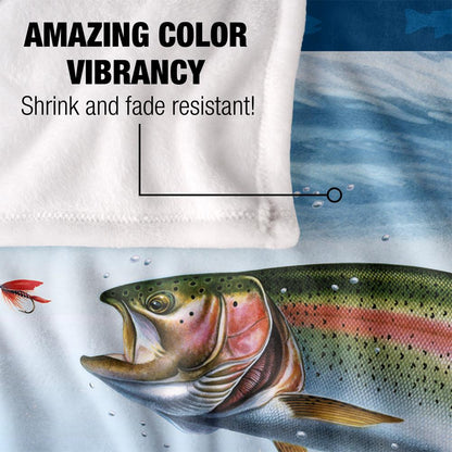 Multicoloured-Multicoloured - Lifestyle - JQ Licensing Silky Scene Fishing Supersoft Blanket