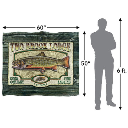 Multicoloured - Pack Shot - JQ Licensing Two Brook Lodge Silky Sign Supersoft Blanket